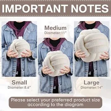 Namalu 2 Pcs Knot Pillows Home Decorative Round Ball Throw Plush Pillows Boucle Knotted Circle Soft Pillows Cushion for Room Sofa Home Bed Floor (Beige, 11 Inch)
