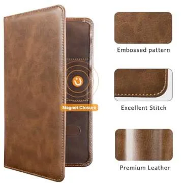 CoBak Car Registration and Insurance Holder - Vehicle Glove Box Car Organizer,Auto Truck Comparment Accessories Case with Magnetic Closure for Driver License,Cards