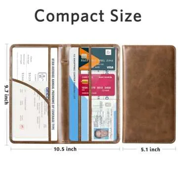 CoBak Car Registration and Insurance Holder - Vehicle Glove Box Car Organizer,Auto Truck Comparment Accessories Case with Magnetic Closure for Driver License,Cards