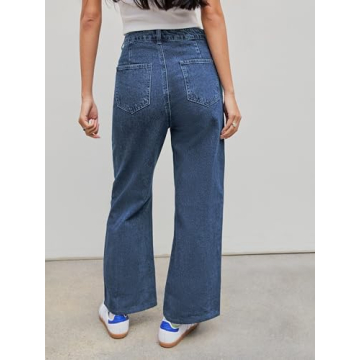 CIDER High Waist Wide Leg Jeans 100 Cotton Comfortable Fit