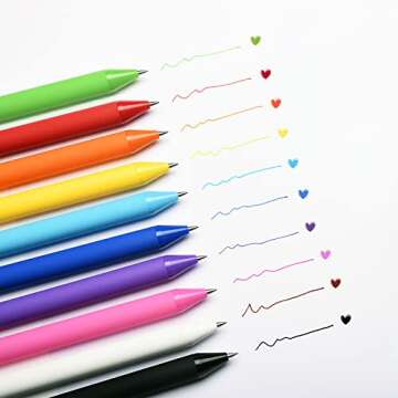 Kaco 20 Color Gel Pens - Vivid, Smooth Writing Experience