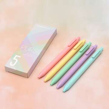 Kaco 20 Color Gel Pens - Vivid, Smooth Writing Experience