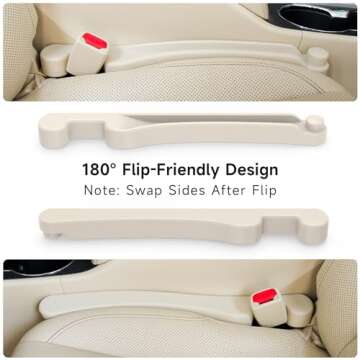 Givifive Car Seat Gap Filler - Organizer Set of 2 for All Cars