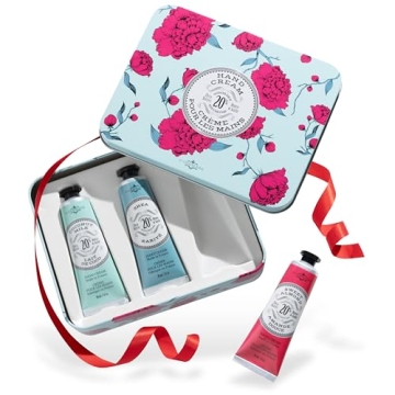 La Chatelaine 20% Shea Butter Hand Cream Travel Size Tin, Gift Set for Women, Nourishing Hand-Care S...