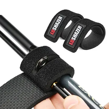 Premium Adjustable Fishing Rod Straps - 10 Pack, 5 Colors