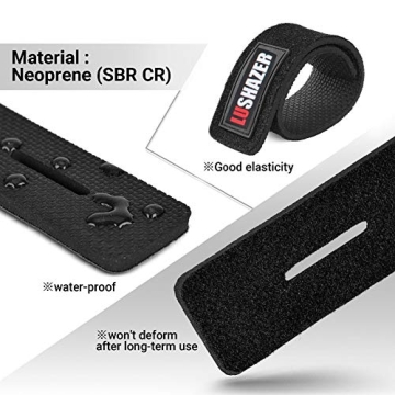 Premium Adjustable Fishing Rod Straps - 10 Pack, 5 Colors