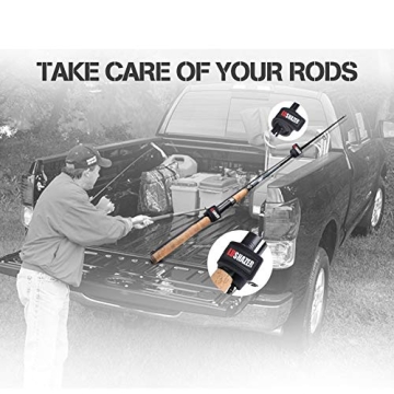 Premium Adjustable Fishing Rod Straps - 10 Pack, 5 Colors