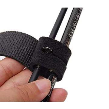 Premium Adjustable Fishing Rod Straps - 10 Pack, 5 Colors