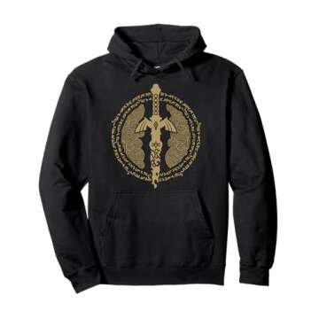 The Legend of Zelda Tears Of The Kingdom Master Sword Logo Pullover Hoodie