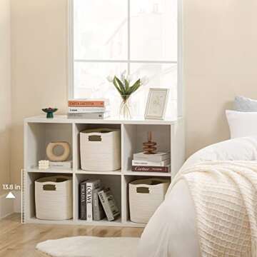 UBBCARE Cotton Rope Storage Baskets Set of 3 for Organizing