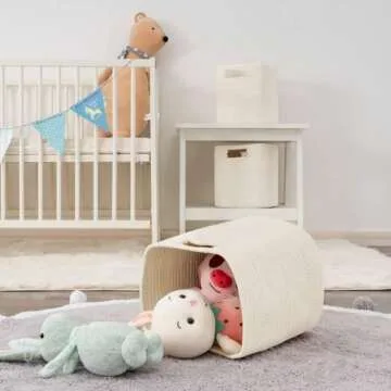 UBBCARE Cotton Rope Storage Baskets Set of 3 for Organizing