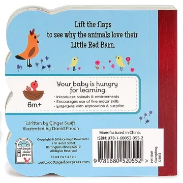 Little Red Barn - Fun Farm Lift-a-Flap Book for Toddlers