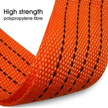 JCHL Heavy Duty Tow Strap 10,000LB Capacity Recovery Gear