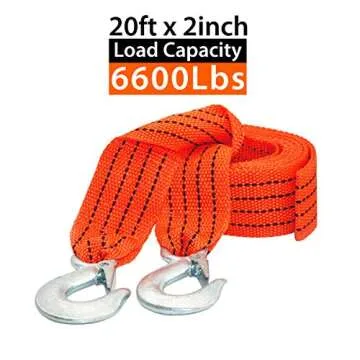 JCHL Heavy Duty Tow Strap 10,000LB Capacity Recovery Gear