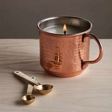 Thymes Simmered Cider Candle - Copper Cup with Apple Scent