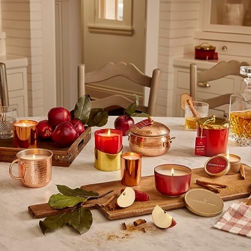 Thymes Simmered Cider Candle - Copper Cup with Apple Scent