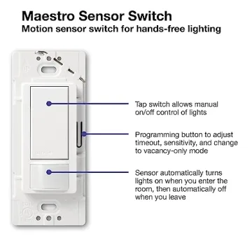Lutron Maestro Motion Sensor Switch - Auto On/Off