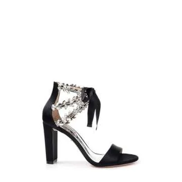 Badgley Mischka Women's EVERAFTER Heeled Sandal, Ivory, 5