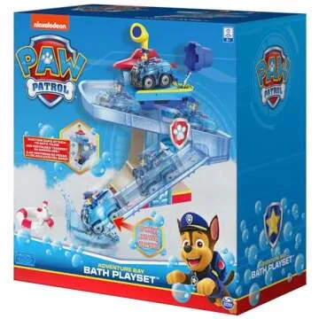 PAW Patrol Adventure Bay Bath Playset with Chase Vehicle