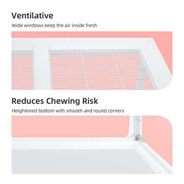 Niteangel Stacker Series Hamster Cage - Stackable & Large Glass Enclosure for Hamster Gerbils Mice Lemming Degus or Other Small-Sized Pets