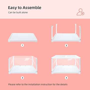 Niteangel Stacker Series Hamster Cage - Stackable & Large Glass Enclosure for Hamster Gerbils Mice Lemming Degus or Other Small-Sized Pets