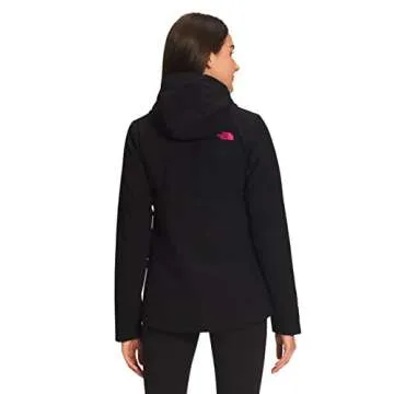 THE NORTH FACE Women's Shelbe Raschel Hoodie (Standard and Plus Size), TNF Black/Mr. Pink, 1X