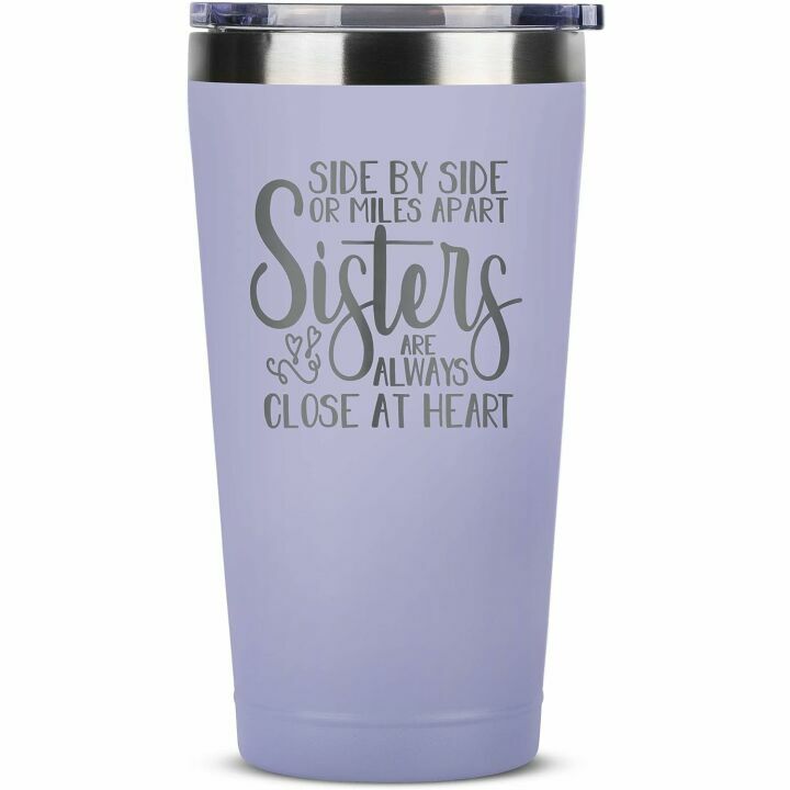 Unique Sister Gifts - 16 oz Tumblers in Lilac