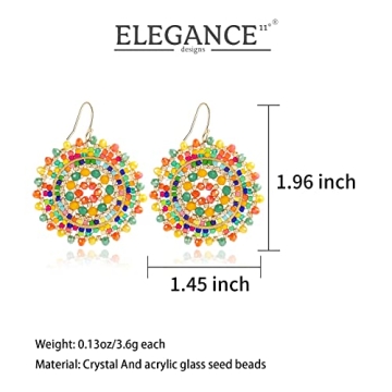 Colorful Bohemia Beaded Earrings for Women - Elegant Style