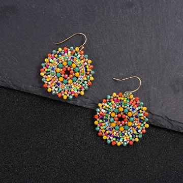 Colorful Bohemia Beaded Earrings for Women - Elegant Style