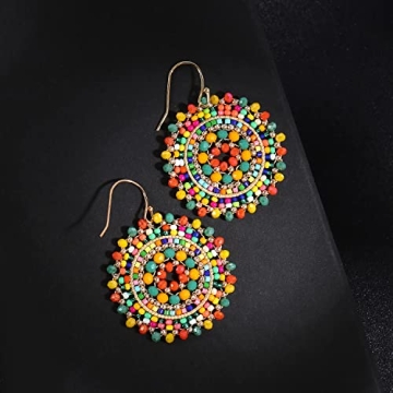 Colorful Bohemia Beaded Earrings for Women - Elegant Style