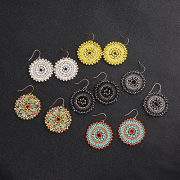 Colorful Bohemia Beaded Earrings for Women - Elegant Style