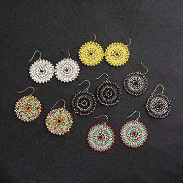 Colorful Bohemia Beaded Earrings for Women - Elegant Style