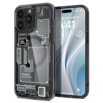 Spigen Ultra Hybrid MagFit Designed for iPhone 15 Pro Case (2023) [Anti-Yellowing] [Military-Grade Protection] Compatible with MagSafe - Zero One