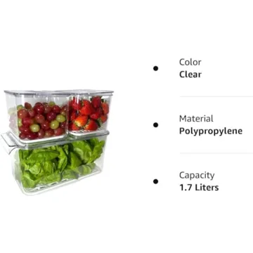 Simoon™ Stackable BPA-Free Food Storage Containers
