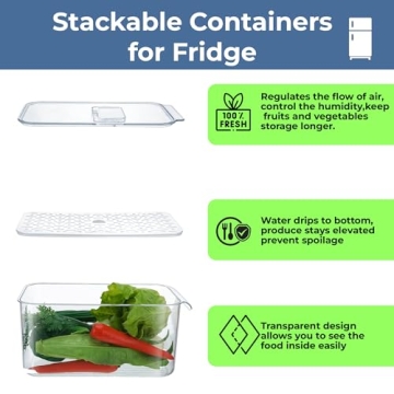 Simoon™ Stackable BPA-Free Food Storage Containers
