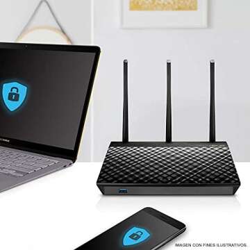 ASUS AC1750 WiFi Router (RT-AC66U B1) - Dual Band Gigabit Wireless Internet Router, ASUSWRT, Gaming ...