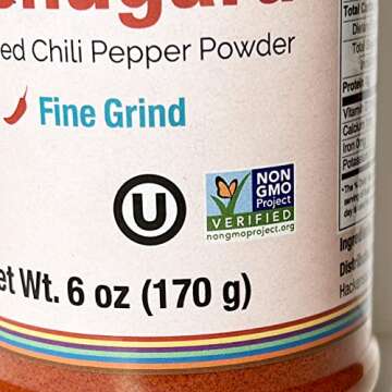 Non-GMO Gluten-Free Korean Red Pepper Powder 6 OZ