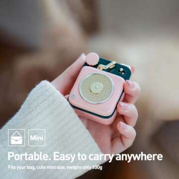 Muzen Mini Bluetooth Speaker - Cute Portable Wireless Sound