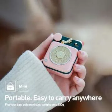 Muzen Mini Bluetooth Speaker - Cute Portable Wireless Sound