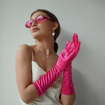 Pibupibu 3 Pack Hot Pink Sunglasses for Women Set Trendy Retro Y2k Style Heart Rectangle Rhinestone Sunglasses Party Favors