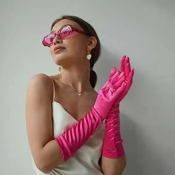 Pibupibu 3 Pack Hot Pink Sunglasses for Women Set Trendy Retro Y2k Style Heart Rectangle Rhinestone Sunglasses Party Favors