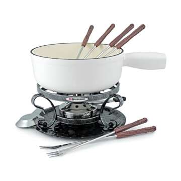 Swissmar Lugano 9 Piece Cast Iron Fondue Set