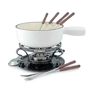 Swissmar Lugano 9 Piece Cast Iron Fondue Set