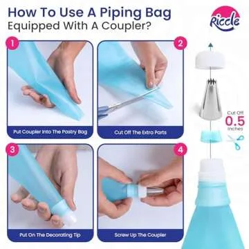 Riccle 88 pcs Cake Decorating Kit Perfect for Beginners