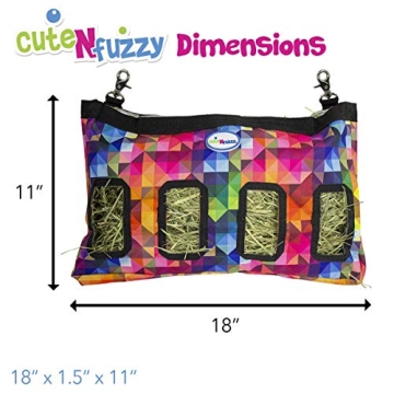 CuteNfuzzy Small Pet Hangable Hay Bag, 18"x11"