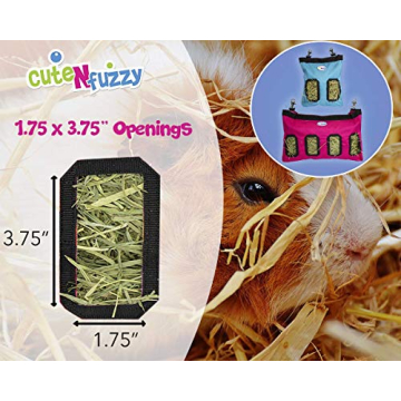 CuteNfuzzy Small Pet Hangable Hay Bag, 18"x11"