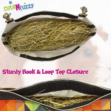 CuteNfuzzy Small Pet Hangable Hay Bag, 18"x11"