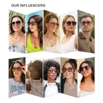 SOJOS Trendy Vintage Aviator Square Sunglasses for UV400 Protection and Style