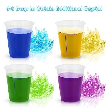 sdaymol Crystal Growing Kit, Science Kits for Kids Age 8-12, DIY Educational Science Experiments Lab Toys - STEM Projects Toys for Kids & Teen Boys/Girls Arts & Crafts Kits Ages 6 7 8 9 10 12