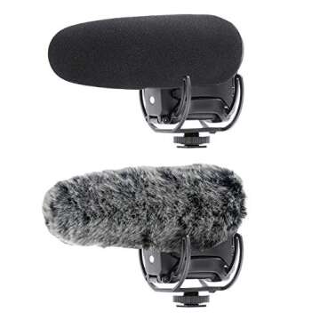Microphone DeadCat for Rode VideoMic Pro+ On-Camera Microphone. Bestshoot Windscreen Blocker Protection Cover Furry Microphone DeadCat for Rode VideoMic Pro+ On-Camera Microphone (2 Pack)